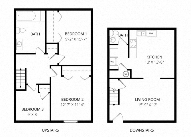 3 Bedroom floor plan